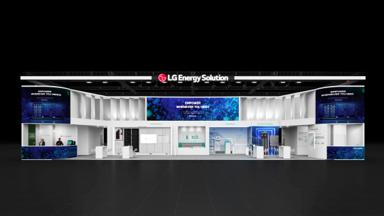 LG에너지솔루션의 인터배터리 유럽 2025 부스 조감도. LG에너지솔루션 제공.